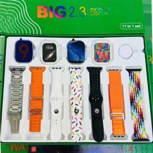 Smart watch ultra 10 in 2 with 11 strap